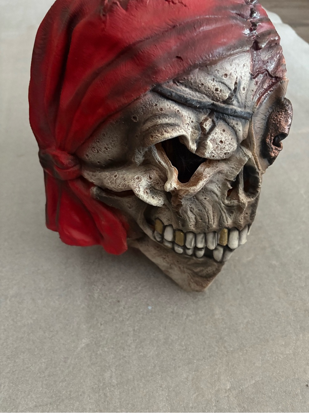 VTG Pirate Skull 2000s Mask Illusions Halloween mask Made in Mexico Cosplay